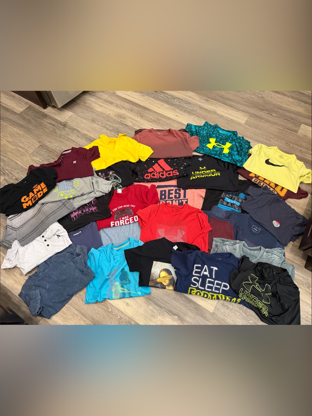 Under Armour Boys Assorted Athletic Short Sleeve Tees (Yellow, Red, Blue, Black)